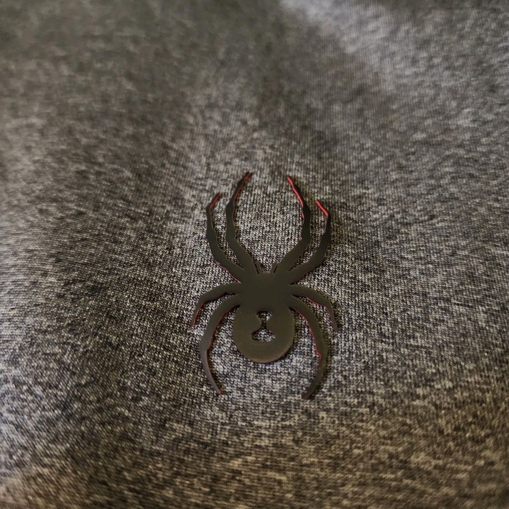 Spyder 1/4 Zip LS Tech Color Blocked Stretch Quick Dry Active Top - Picture 7 of 9